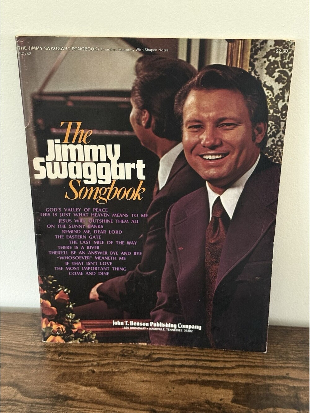 Jimmy Swaggart Songbook Piano Voice 1973 Gospel Songs Shaped Notes VG Cond